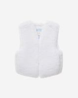 WOMEN'S FAUX FUR MINI KITTEN V-NECK VEST