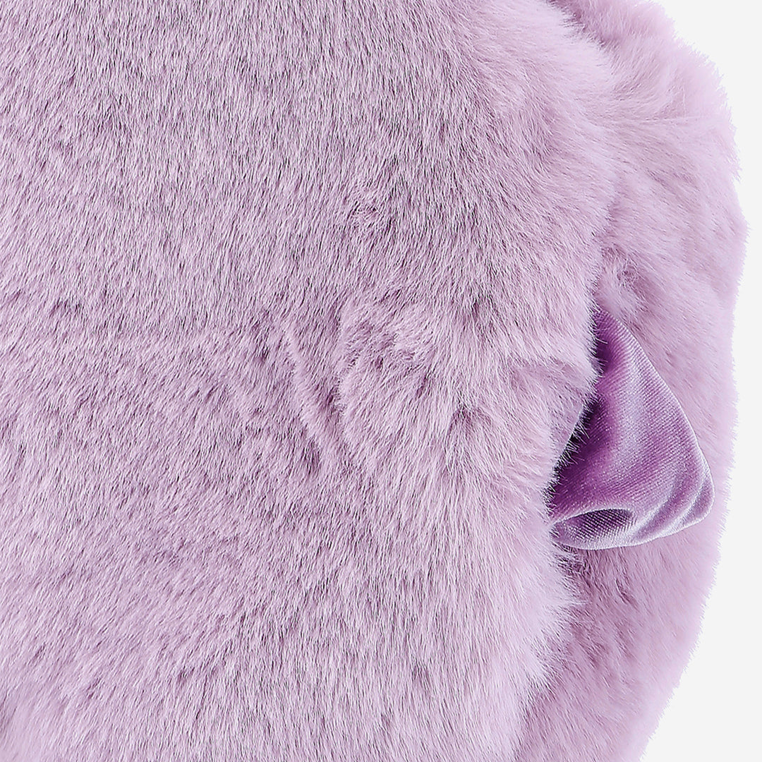 WOMEN'S FAUX FUR MINI KITTEN V-NECK VEST