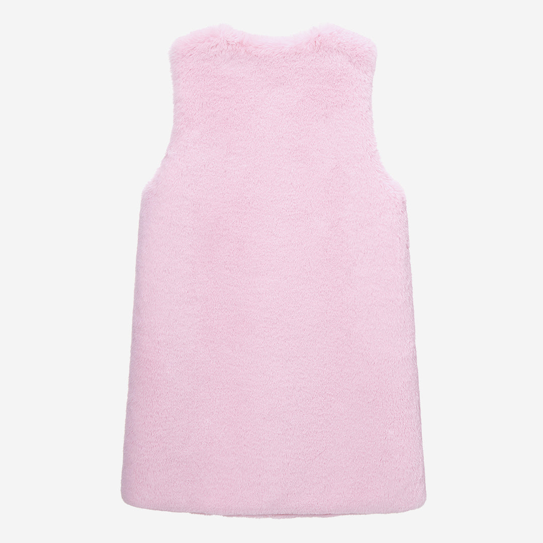 WOMEN'S FAUX FUR KUN MIDI VEST