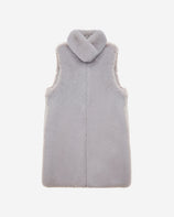 WOMEN'S FAUX FUR KUN MIDI VEST