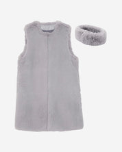 [REFURB]FAUX FUR KUN LONG VEST