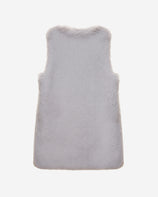 WOMEN'S FAUX FUR KUN MIDI VEST