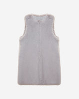 WOMEN'S FAUX FUR KUN MIDI VEST