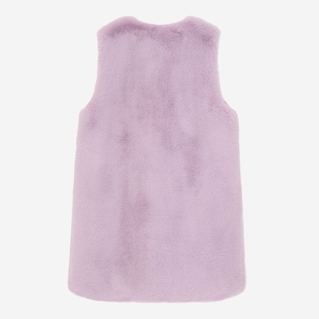 WOMEN'S FAUX FUR KUN MIDI VEST