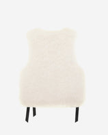 [PRIVATE] WOMEN'S FAUX FUR KITTEN RIBBON VEST